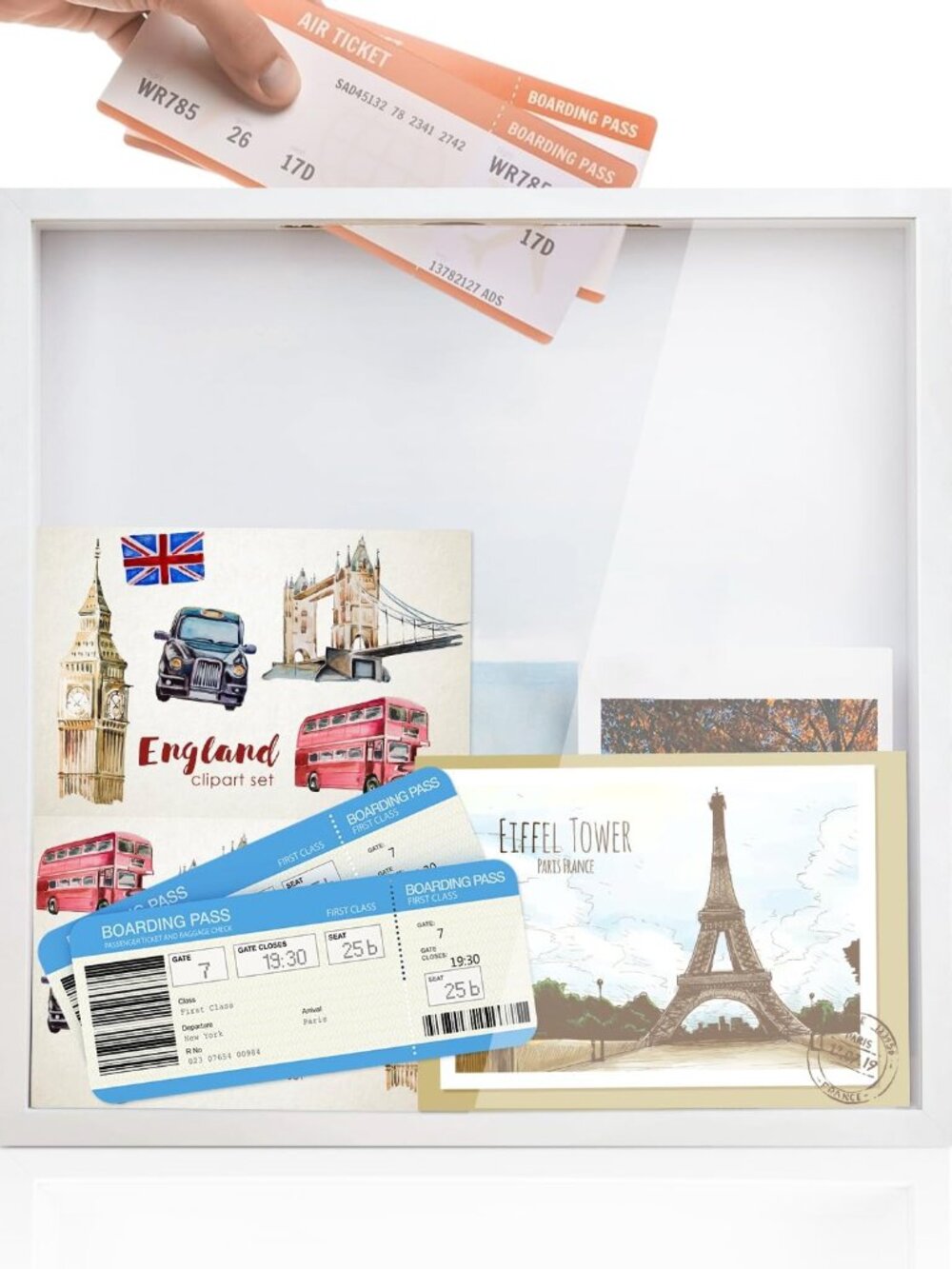 Adventure Archive Box, 12 x 12 Inch Travel Box for Memorie